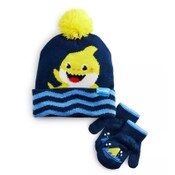 Wholesale - BABY SHARK HAT AND MITTEN SET - TODDLER C/P 96, UPC: 794434486775